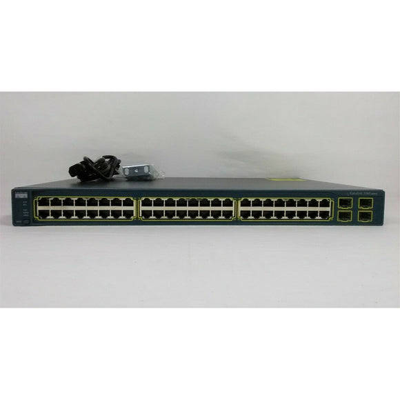 Cisco WS-C3560-48TS-S 52-Port 100Mbps RJ45 1U Specialty Switch, Grey (Used - Good)