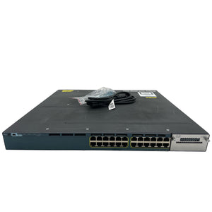 Cisco WS-C3560X-24P-L 24-Port Gigabit Ethernet PoE+ Network Switch (Used - Good)
