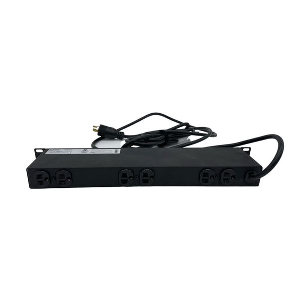 GEIST SPN064 6-Outlet 330W 10 ft. Cord Rackmountable Power Strip, Black (Refurbished)