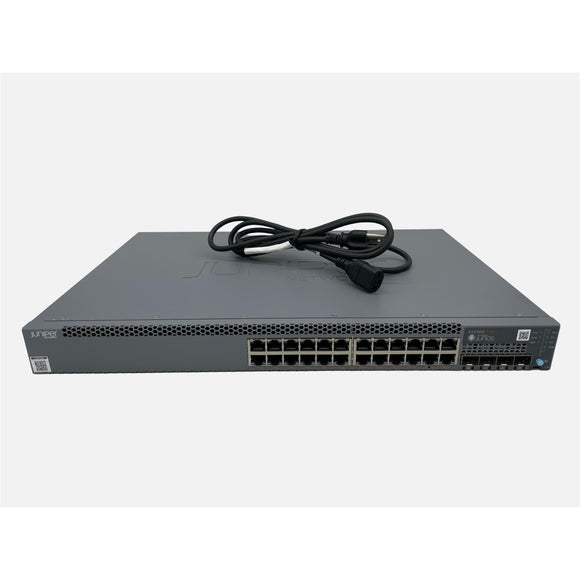 Juniper Networks EX2300-24P 24-Port 100Mbps RJ45 1U Specialty Switch, Silver (Used - Good)