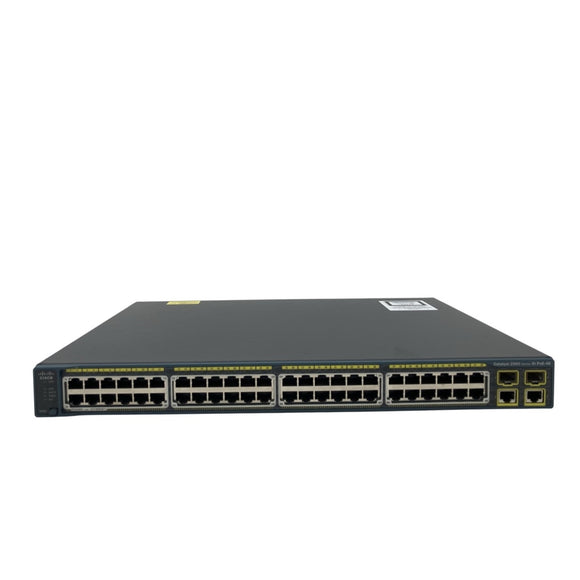 Cisco WS-C2960-48PST-S 48-Port 100Mbps RJ45 1U Switch, Grey (Used - Good)