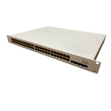 Cisco Meraki MS225-48FP-HW 48x Gigabit Ethernet PoE 4x 10G SFP+ UNCLAIMED Switch (Refurbished)
