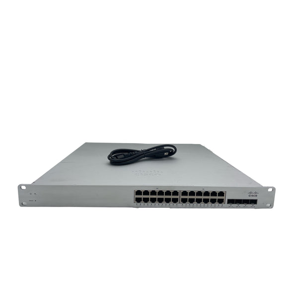 Cisco Meraki MS320-24-HW 24-Port Gigabit Ethernet SFP Managed Switch UNCLAIMED (Used - Good)