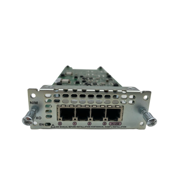 Cisco NIM-4XFO 4-Port Analog Voice Network Interface Module for Cisco ISR4000 Series (Used - Good)