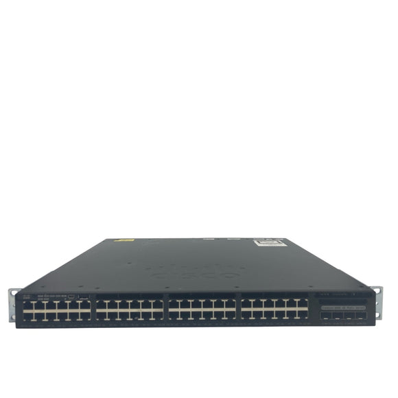 Cisco WS-C3650-48PQ-S Catalyst 3650 48 Port PoE 4x10G Uplink IP Base (Refurbished)