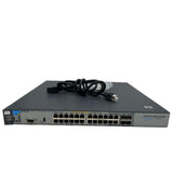 HP J8692A | 24x Gigabit Ethernet PoE Ports | 4x 10G SFP Ports | Network Switch (Used - Good)