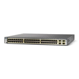 Cisco WS-C3750G-48PS-S 48-Port 100Mbps RJ45 Desktop Specialty Switch, Black (Refurbished)