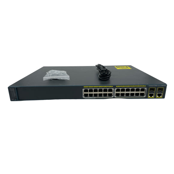 Cisco Catalyst WS-C2960-24PC-L 24-Port 10/100 PoE Switch (Refurbished)
