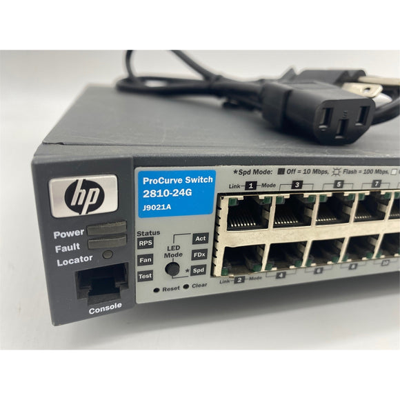 J9021A HP ProCurve 2810-24G 24-Ports Gigabit Switch Managed (Refurbished)