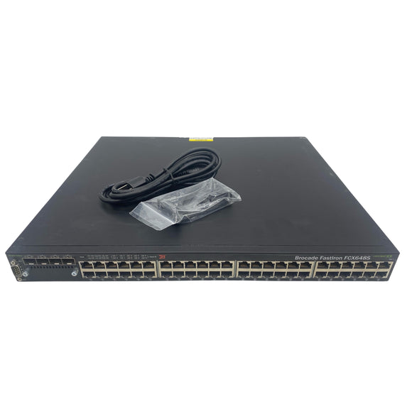 Brocade FastIron FCX648S Gigabit Ethernet Network Switch (Used - Good)