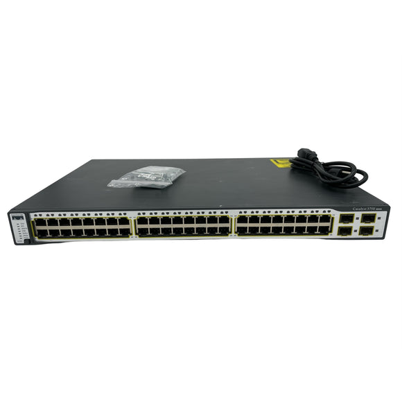 Cisco WS-C3750-48TS-S 48-Port 10/100/1000 Networking Switch (Refurbished)