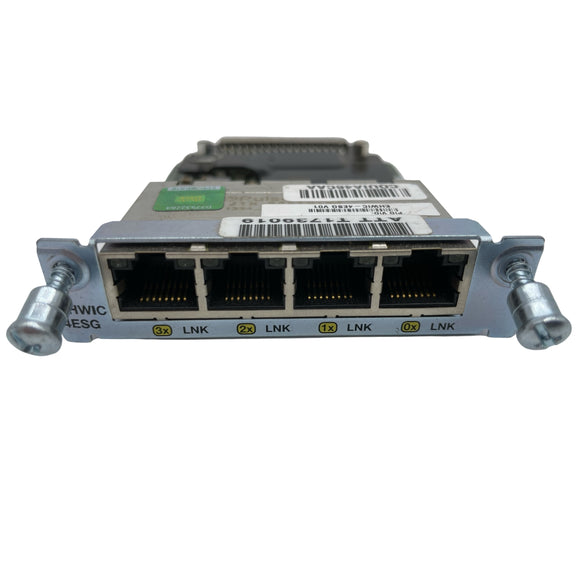Cisco EHWIC-4ESG 4 Port 10/100/1000 Ethernet Switch Interface Card (Refurbished)