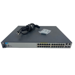 HP J9625A | 24x 10/100Mbps Ethernet PoE+ Ports | 2x Gigabit SFP Ports | Switch (Used - Good)