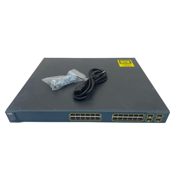 Cisco WS-C3560G-24PS-E 24-Port Gigabit Ethernet SFP Network Switch (Used - Good)