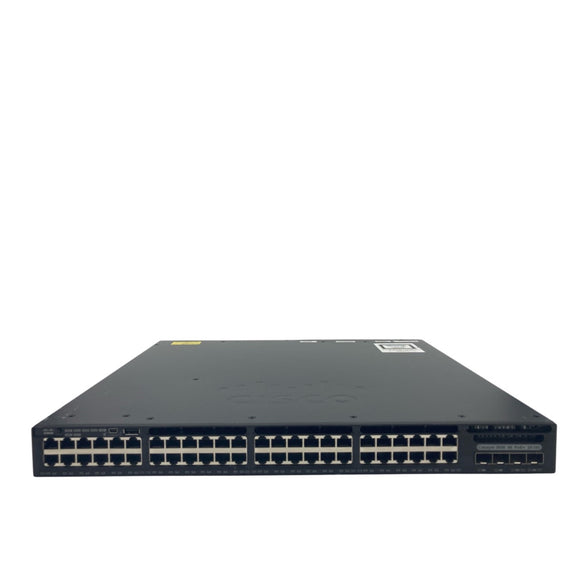 Cisco WS-C3650-48PD-L 48 Port 2x10G 640W AC Power PoE+ LAN Base Switch (Refurbished)
