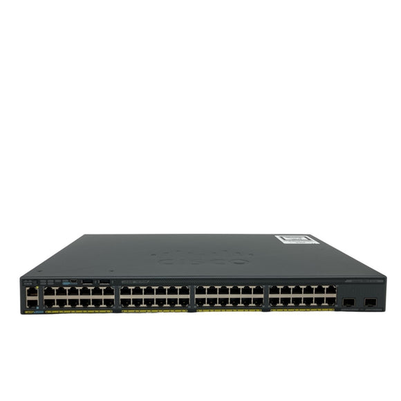 Cisco WS-C2960X-48TD-L Catalyst 2960X 48-Port GigE 2x10G SFP+ LAN Switch (Used - Good)