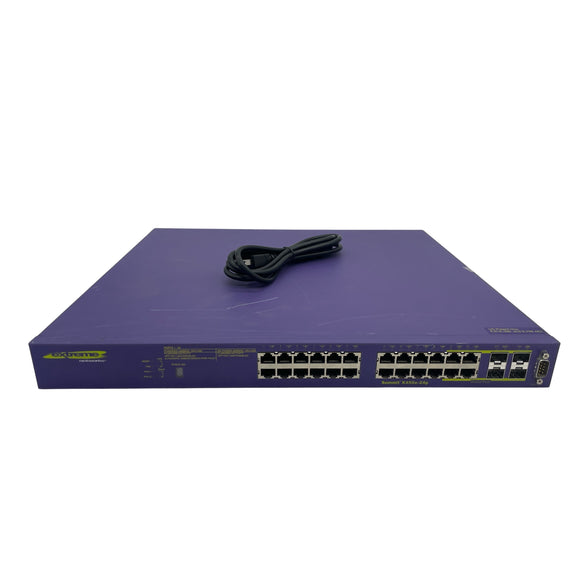 EXTREME Summit X450E-24P 24-Port Gigabit Ethernet PoE SFP Network Switch (Used - Good)