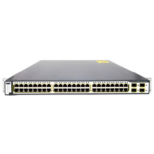 Cisco WS-C3750G-48PS-S 48-Port 100Mbps RJ45 Desktop Specialty Switch, Black (Refurbished)