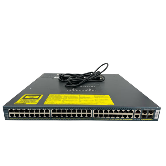 Cisco Catalyst WS-C4948-S 48-Port Gigabit Ethernet SFP+ Network Switch (Used - Good)