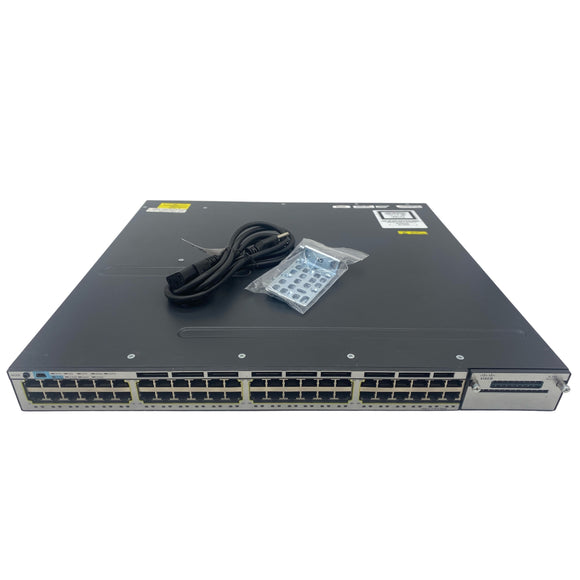 Cisco WS-C3750X-48T-E 48-Port Gigabit Ethernet Network Switch (Used - Good)