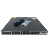 Cisco WS-C3750X-48T-E 48-Port Gigabit Ethernet Network Switch (Used - Good)