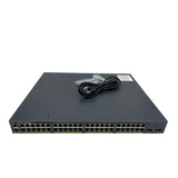 Cisco WS-C2960X-48FPD-L | 48x Gigabit Ethernet PoE Ports | 2x Uplink SFP+ Ports | (Used - Good)