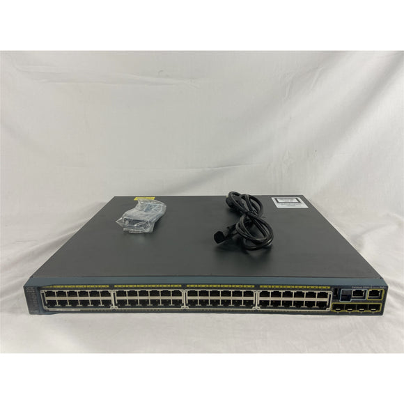 Cisco WS-C2960S-48LPS-L 48-Port PoE+ Ethernet Switch 10/100/1000 (Refurbished)