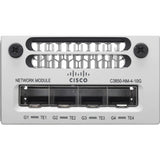 Cisco C3850-NM-4-10G,USED 4-Port 100Mbps SFP 1U Specialty Switch, Silver (Refurbished)