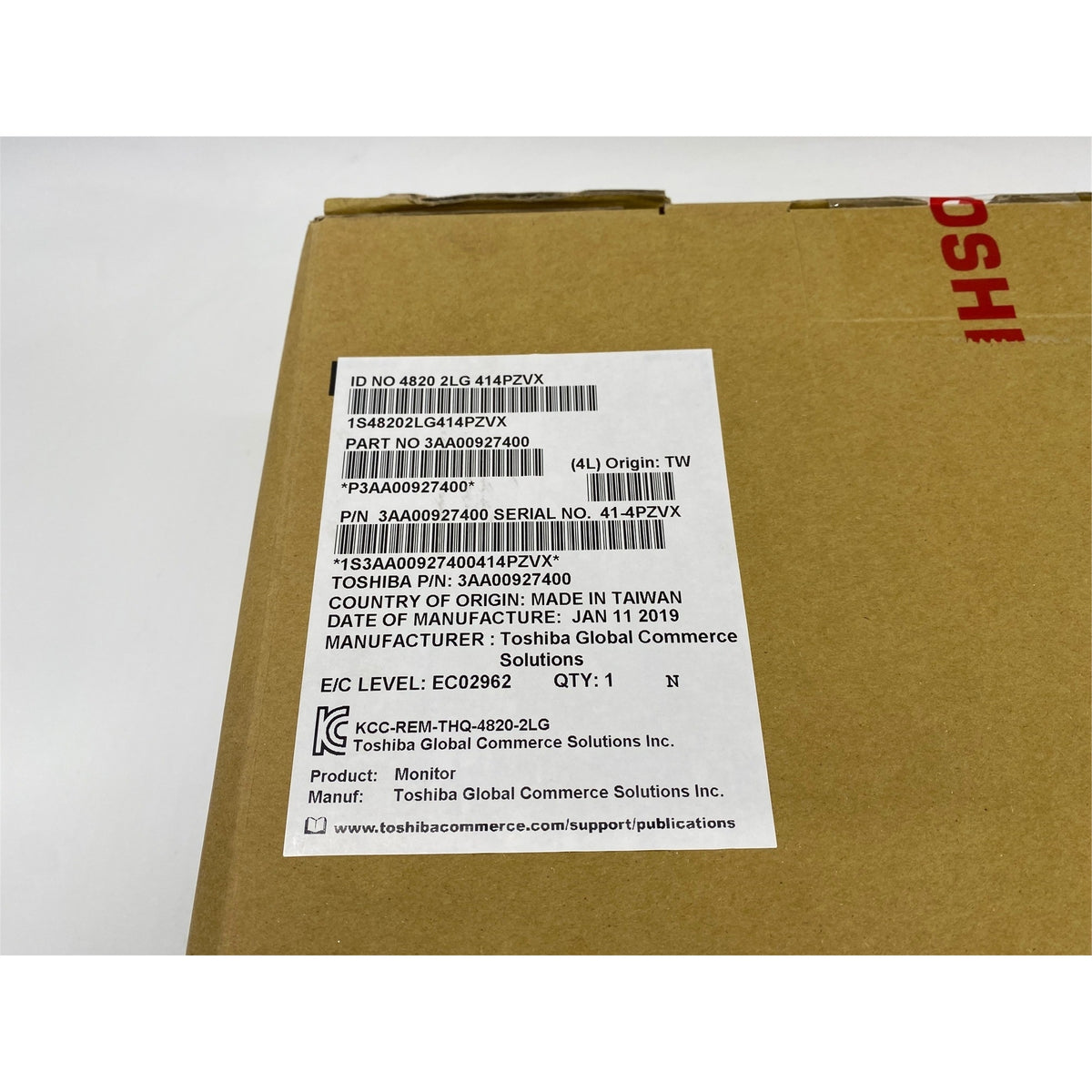 Toshiba 4820-2LG POS Monitor Kit 3AA00927600 – RefurbNetworks