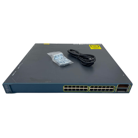 Cisco WS-C3560E-24PD-S 24-Port Gigabit PoE Network Switch (Used - Good)