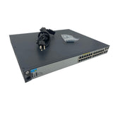 HP J9625A | 24x 10/100Mbps Ethernet PoE+ Ports | 2x Gigabit SFP Ports | Switch (Used - Good)