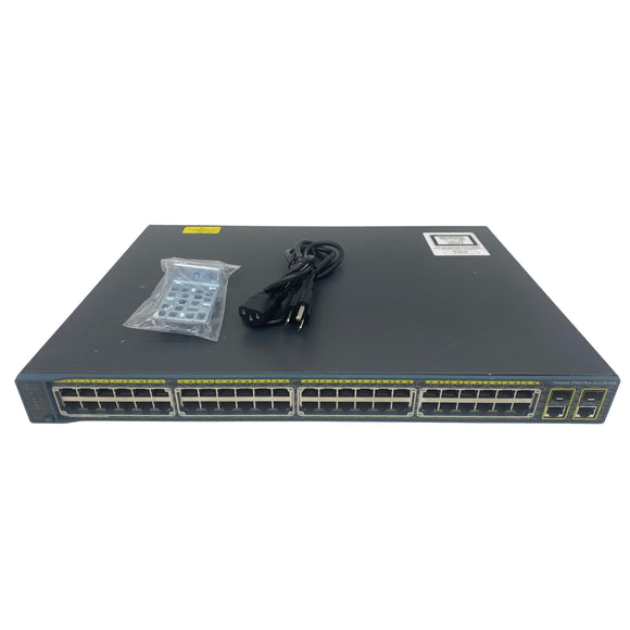 Cisco WS-C2960+48PST-S Gigabit Ethernet PoE+ Switch (Used - Good)