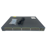 Cisco WS-C2960+48PST-S Gigabit Ethernet PoE+ Switch (Used - Good)