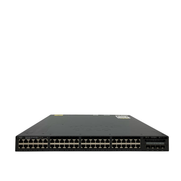 Cisco WS-C3650-48PS-E Catalyst 48 port 1GE PoE+ and 4x1G SFP (Refurbished)