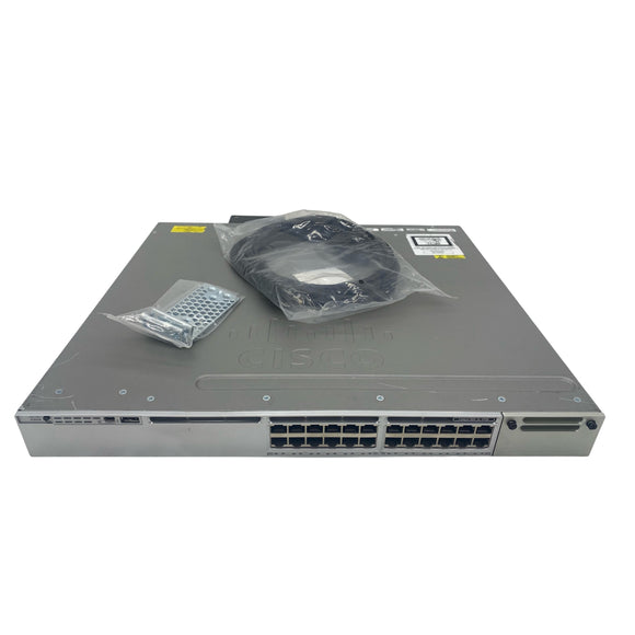 Cisco WS-C3850-24U-S 24-Port Gigabit Ethernet UPOE Network Switch (Used - Good)