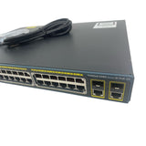 Cisco WS-C2960-24PC-S 24-Port 10/100Mbps PoE Ethernet SFP Network Switch (Used - Good)