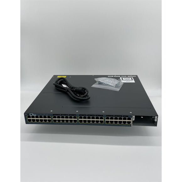 Cisco WS-C3560X-48P-L 48-Port 100Mbps RJ45 1U Specialty Switch, Grey (Refurbished)