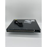 Cisco WS-C3560X-48P-L 48-Port 100Mbps RJ45 1U Specialty Switch, Grey (Refurbished)