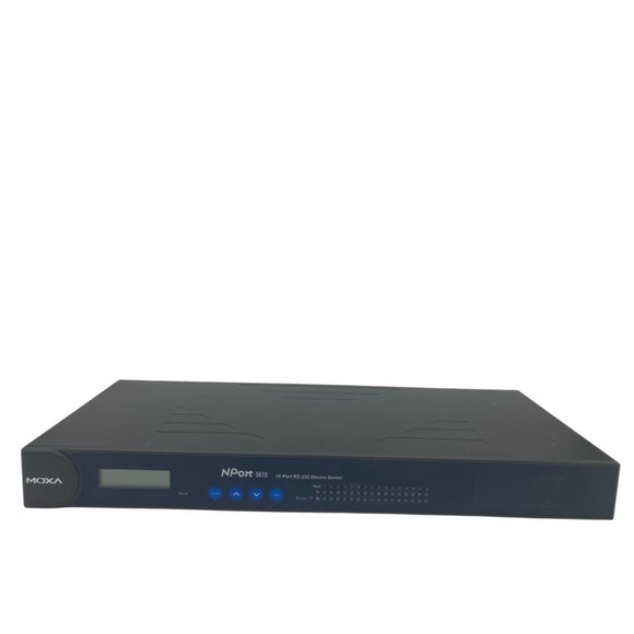Moxa NPort 5610-16 RS-232 Rackmount Device Server 16 Port 100-240V (Refurbished)