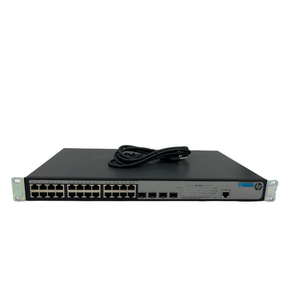 HPE JG925A 24-Port Gigabit Ethernet PoE+ | 4-Port Gigabit SFP | Network Switch (Used - Good)