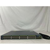 Cisco Catalyst 2960 WS-C2960S-48FPS-L 48-Ports Rack-Mountable Switch Managed (Used - Good)