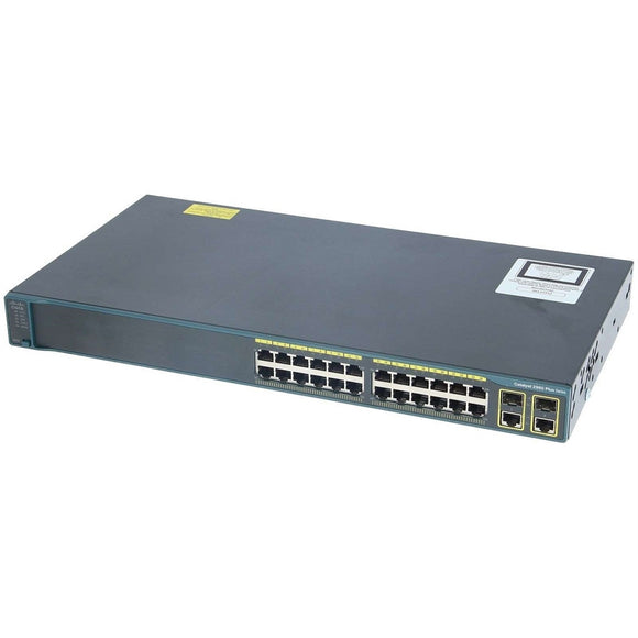 Cisco WS-C2960-24TC-L 24-Port 10/100 + 2T/SFP Switch (Refurbished)