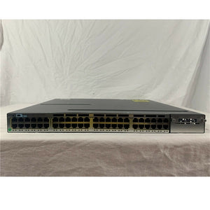 Cisco Catalyst WS-C3750X-48T-S 48 port gigabit switch w/ single C3KX-PWR-350WAC (Used - Good)